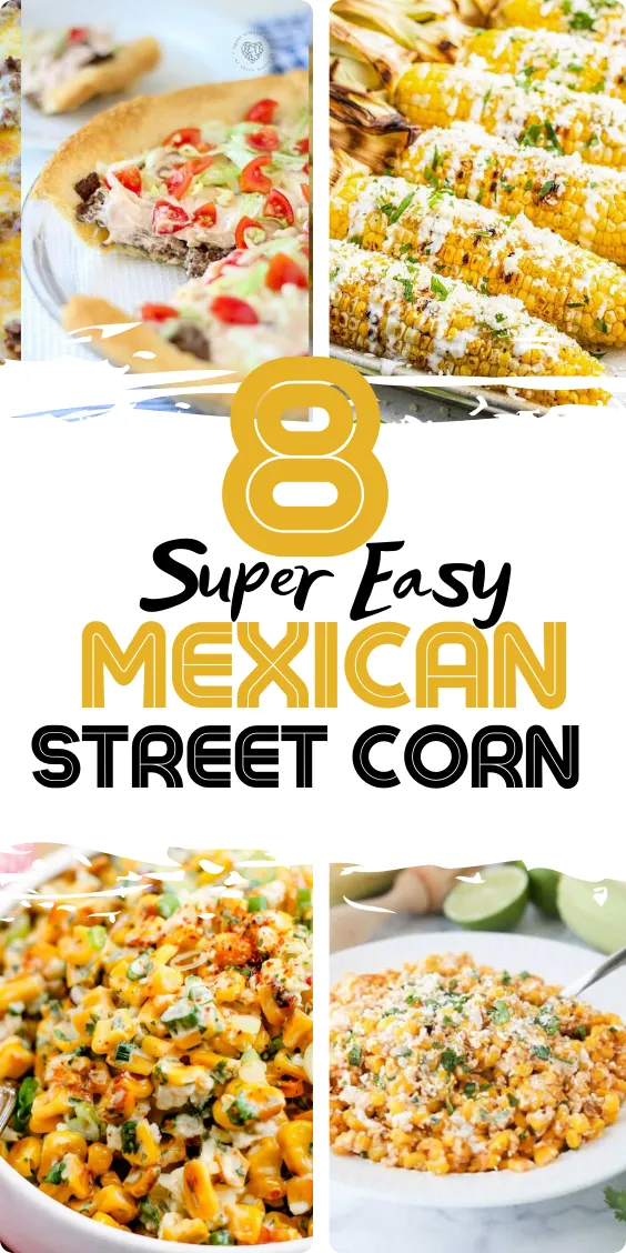 A tantalizing image showcasing grilled Mexican street corn adorned with creamy sauce, cheese, and spices.