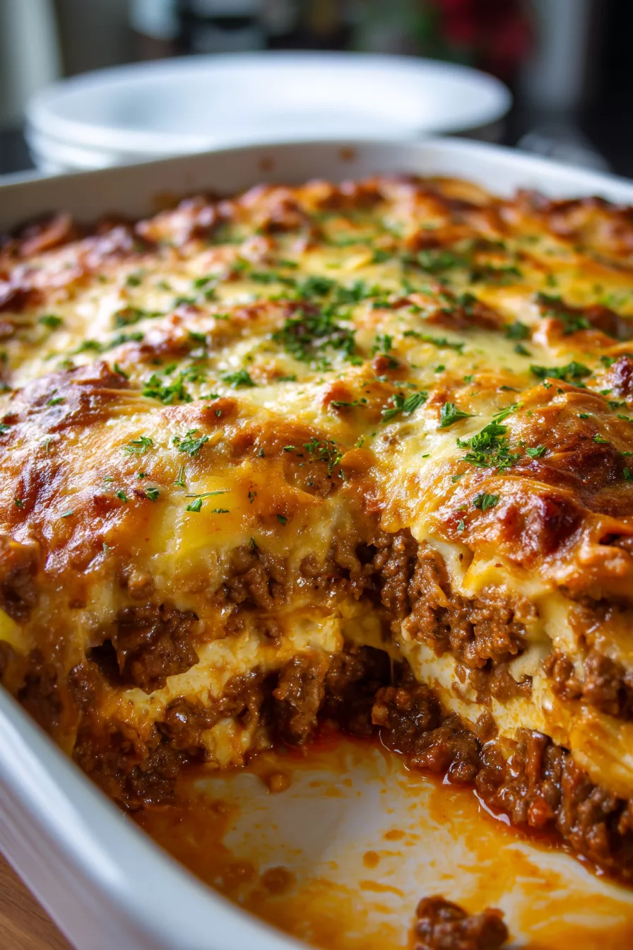 5-Ingredient Ground Beef Casserole