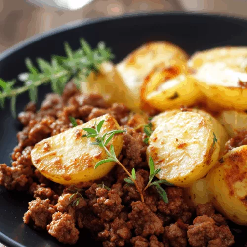 Ground Beef and Potatoes (Oh so Simple!)