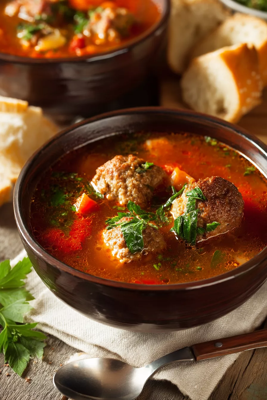 Italian Meatball Soup