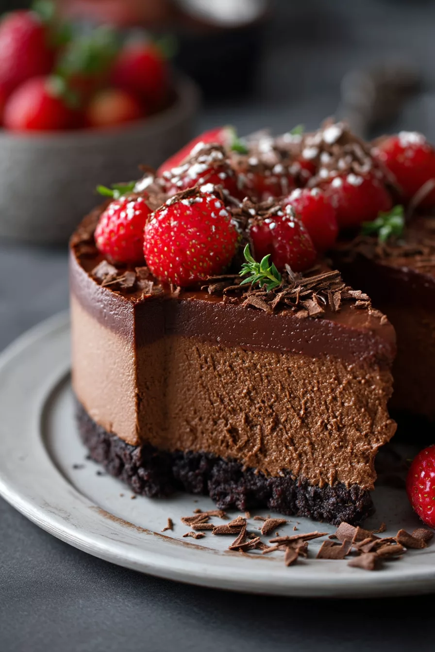 No-Bake Chocolate Cheesecake