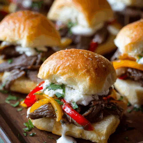 Philly Cheesesteak Sliders