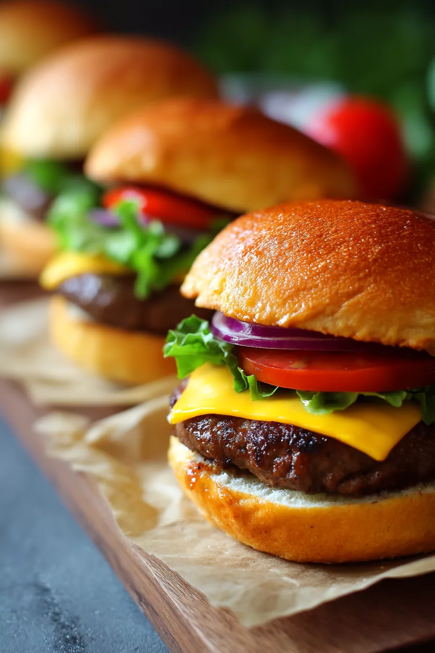 air fryer hamburgers