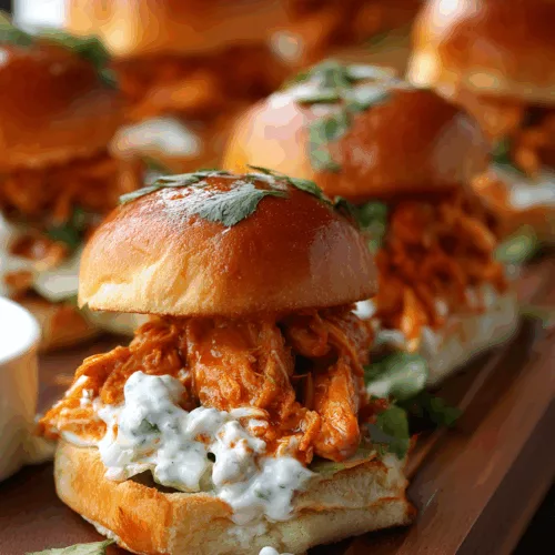 buffalo chicken sliders