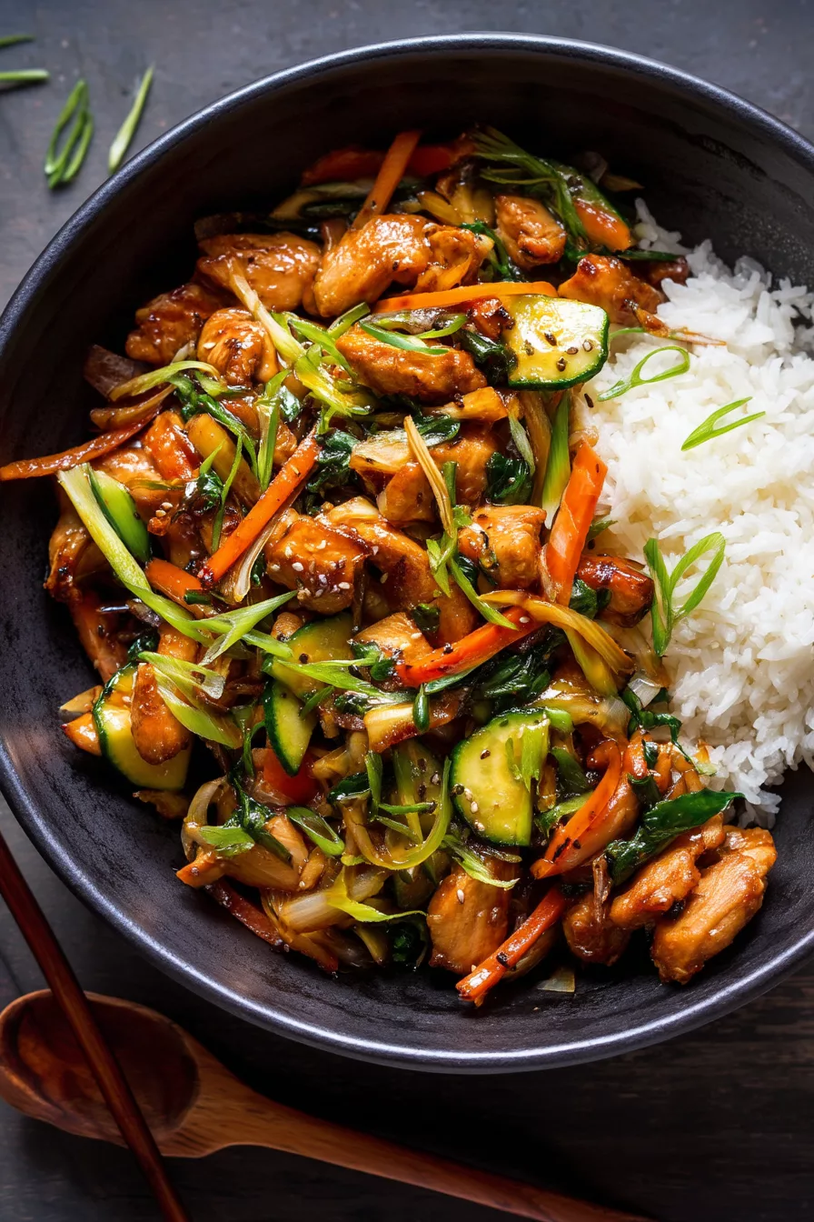 chicken teriyaki stir fry