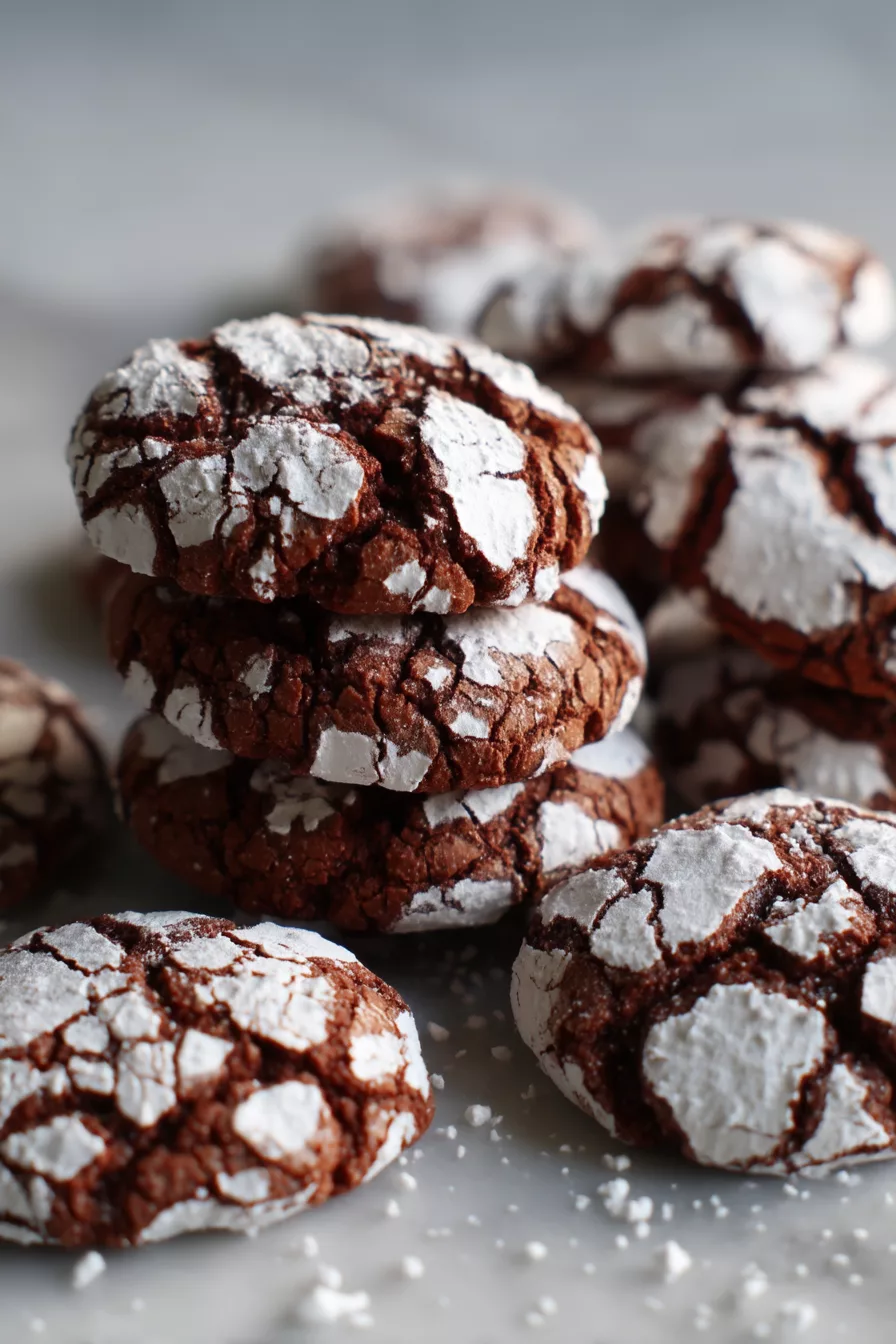 chocolate crinkle cookies recipe