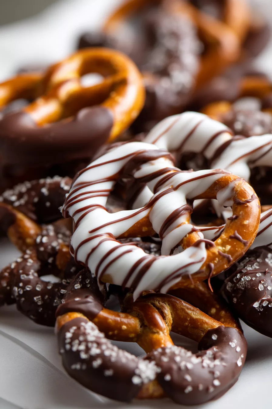 chocolate dipped pretzels