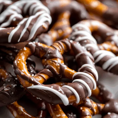 chocolate dipped pretzels