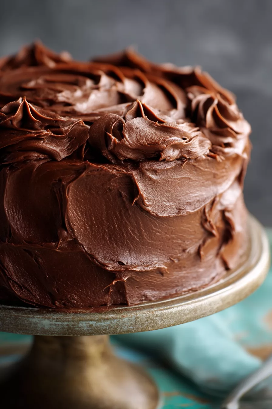 chocolate frosting