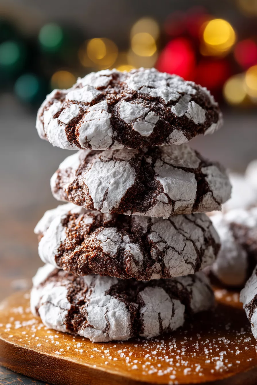 christmas crinkle cookies