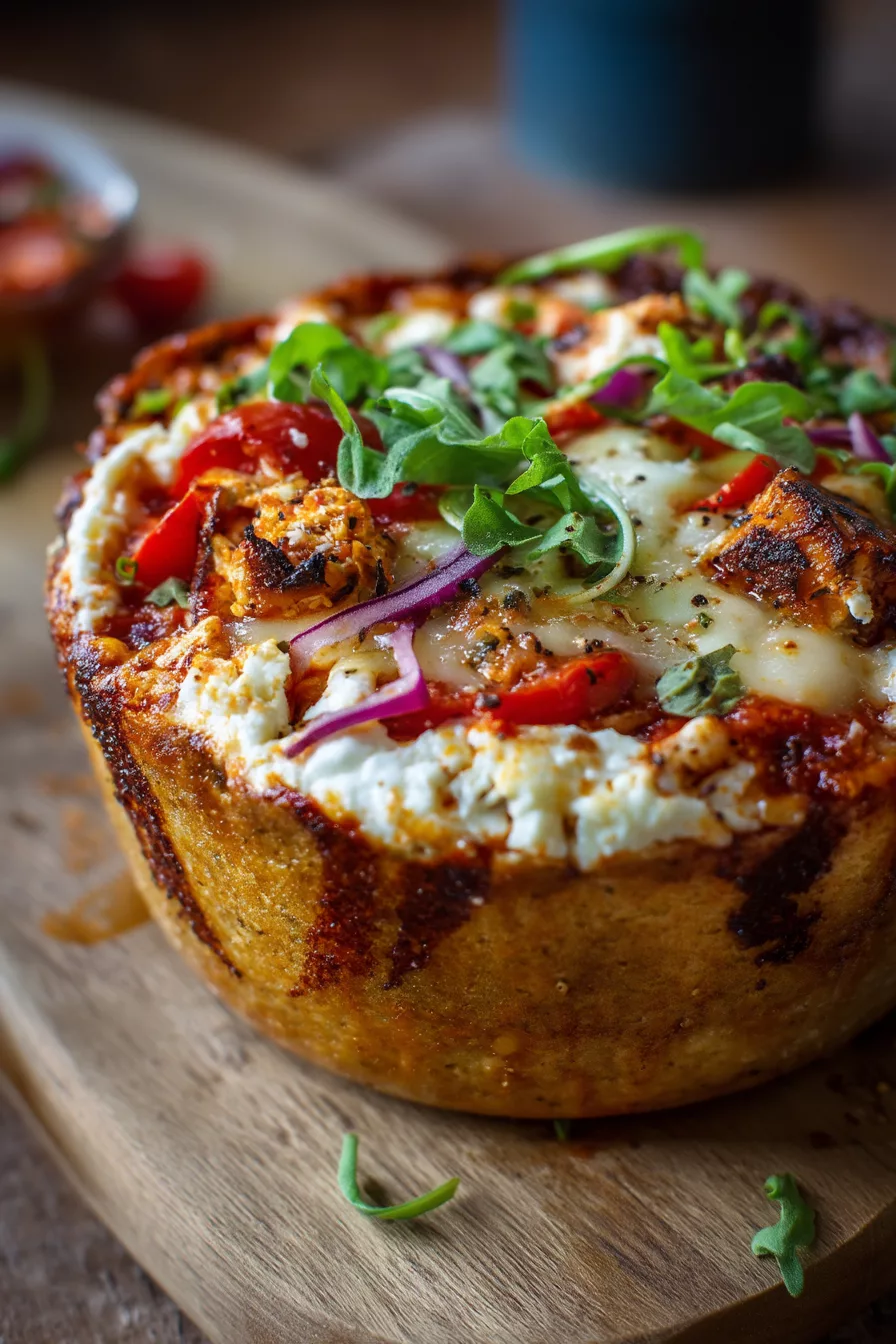 cottage cheese pizza bowl