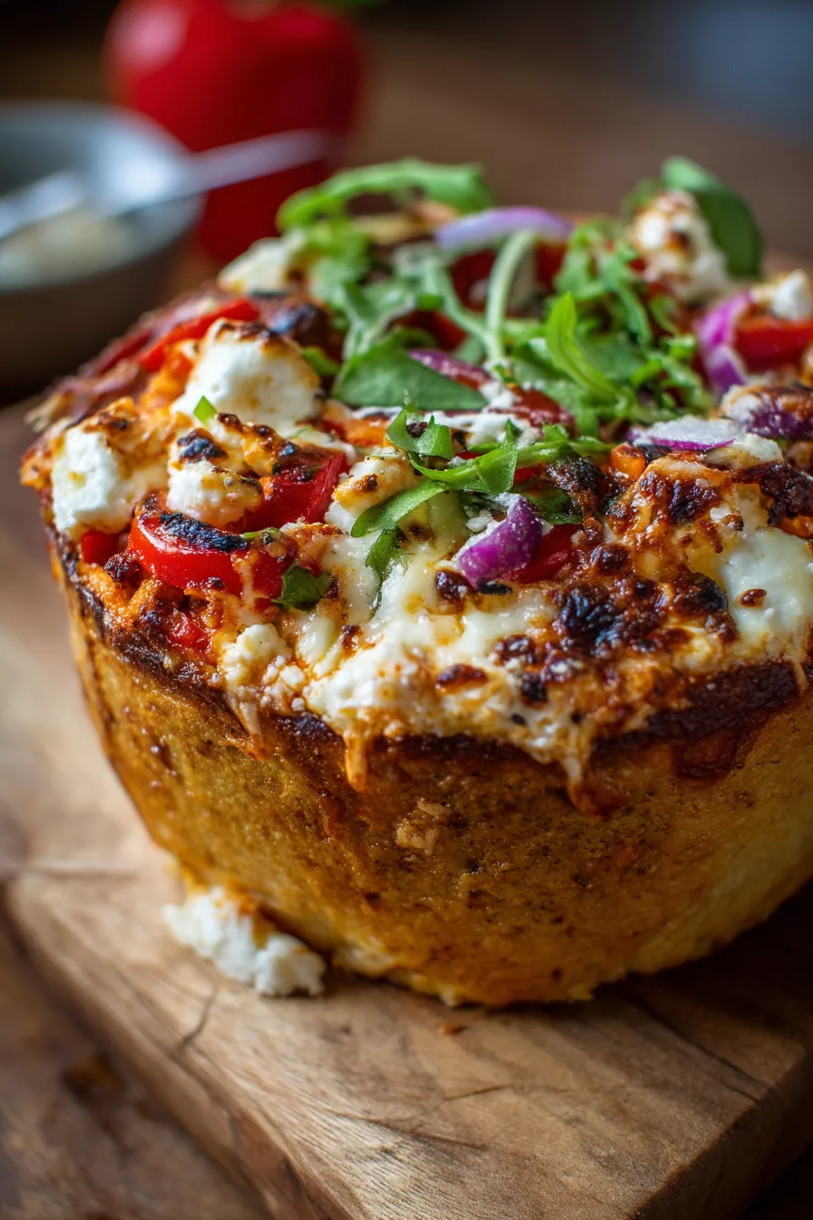 cottage cheese pizza bowl