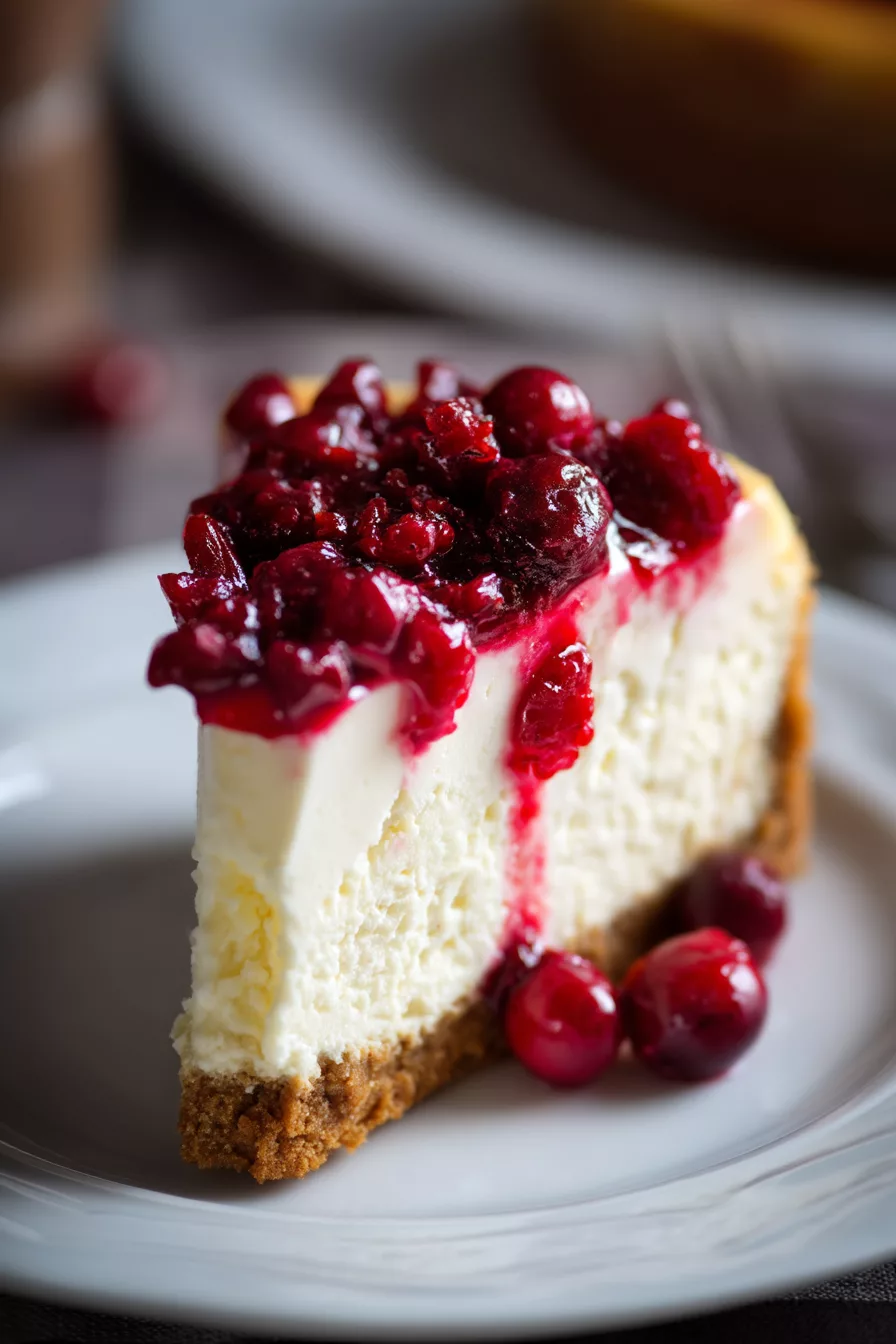 cranberry cheesecake