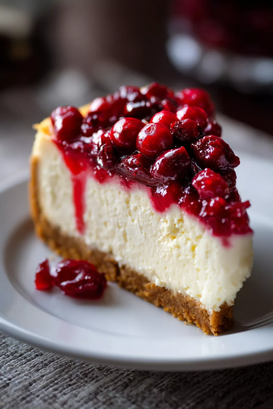 cranberry cheesecake