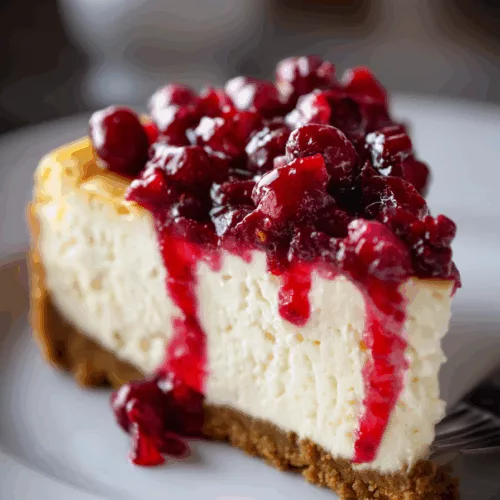 cranberry cheesecake