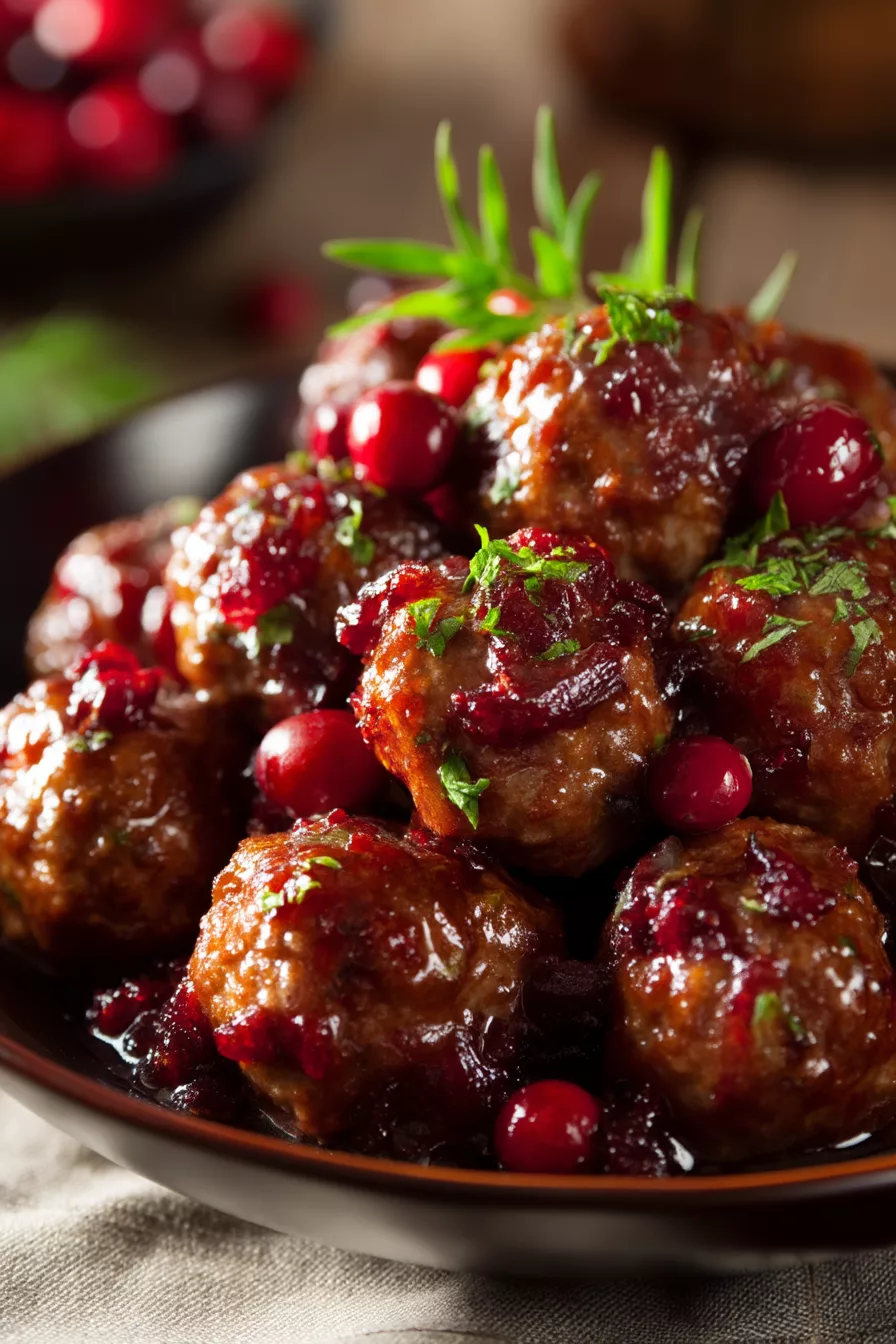 cranberry meatballs