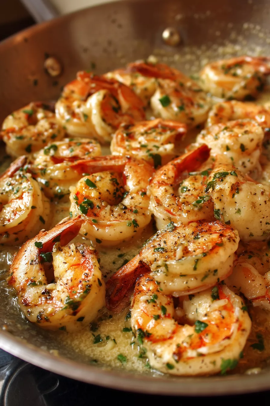 creamy garlic shrimp