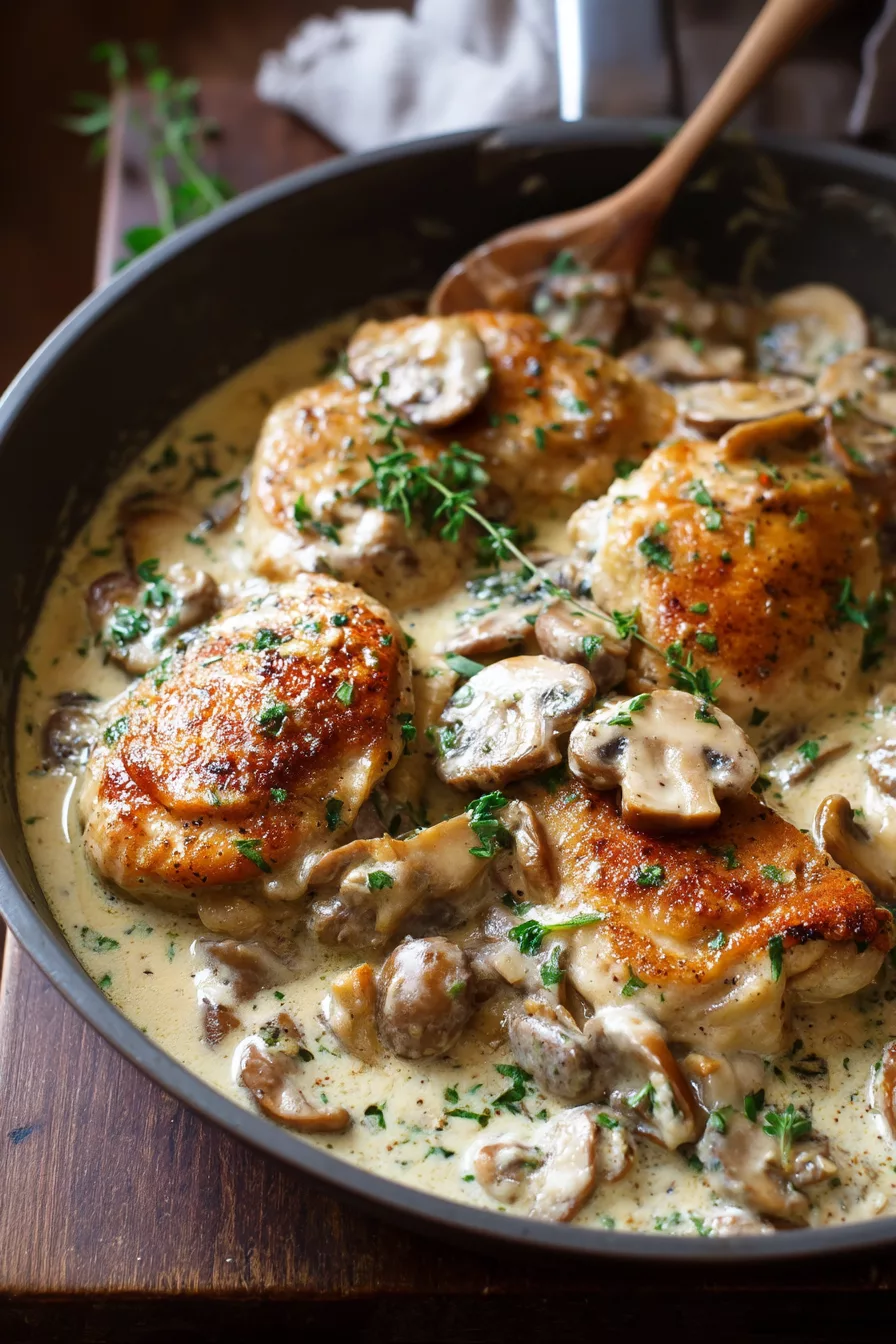creamy mushroom chicken