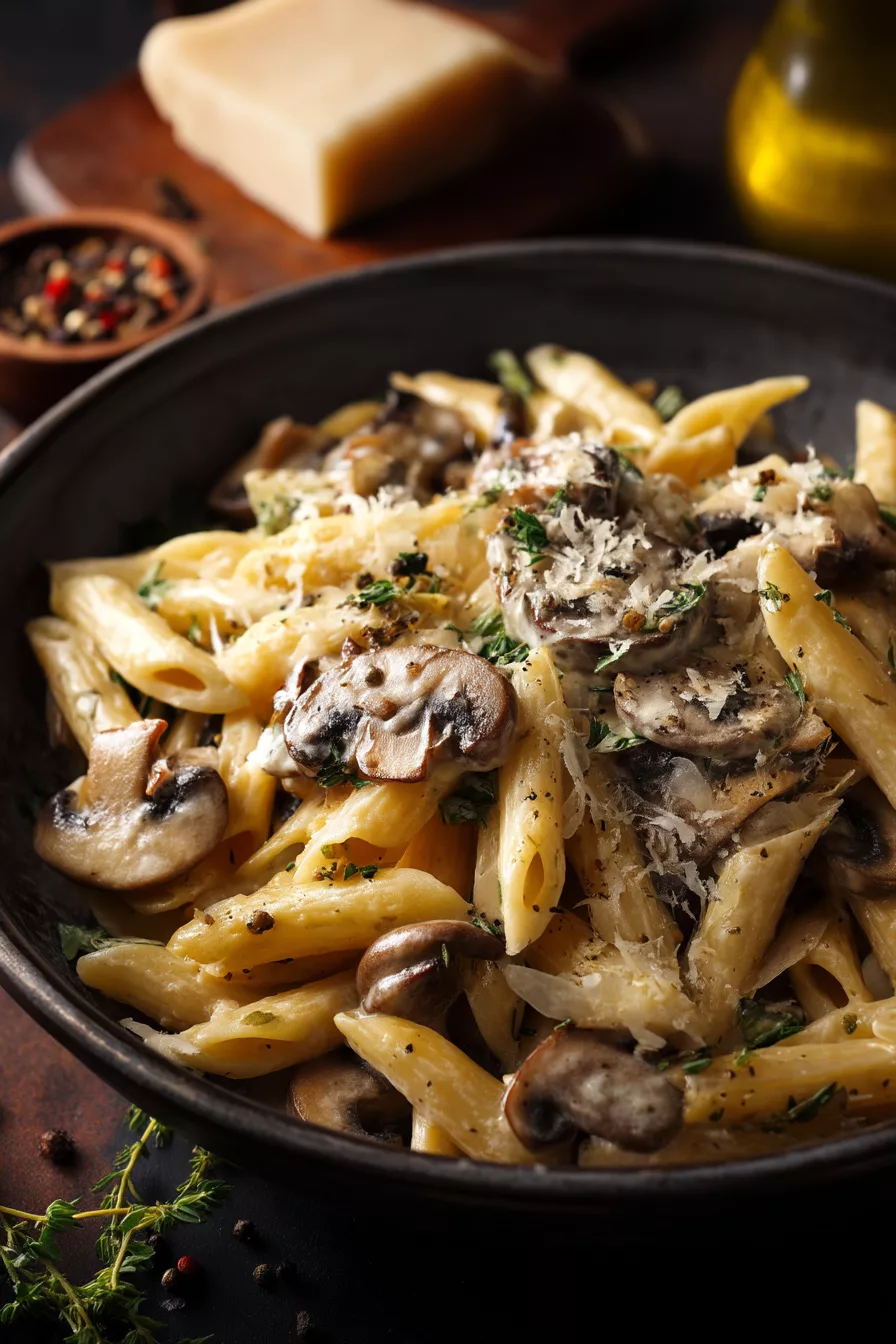 creamy mushroom pasta