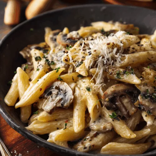 creamy mushroom pasta