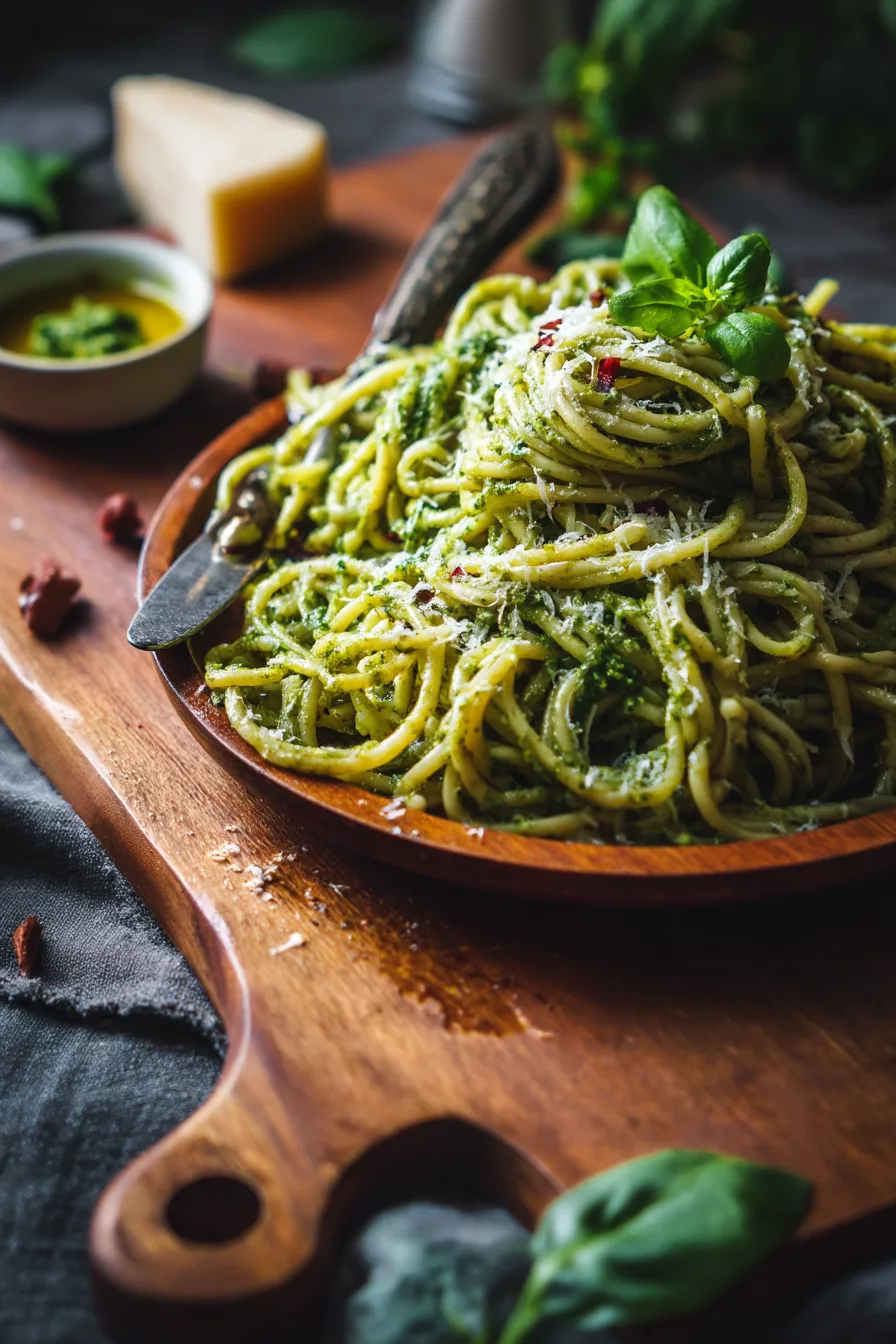 creamy pesto pasta