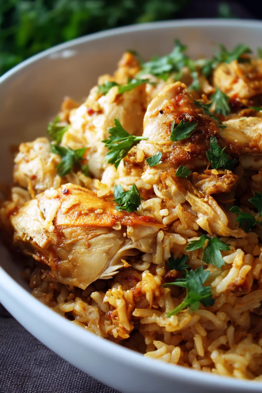 crockpot chicken and rice