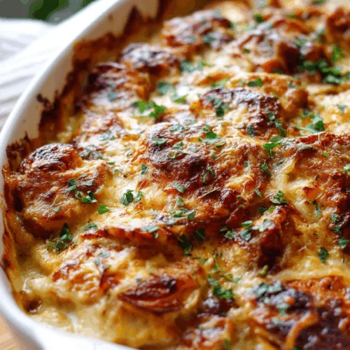 french onion chicken bake