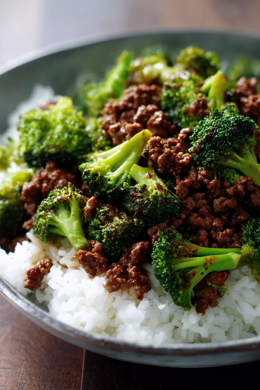 ground beef and broccoli recipes