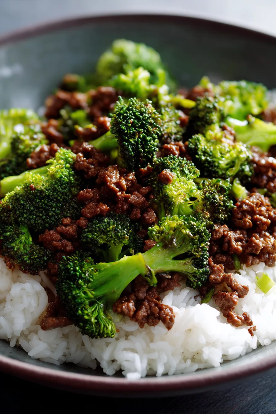 ground beef and broccoli recipes