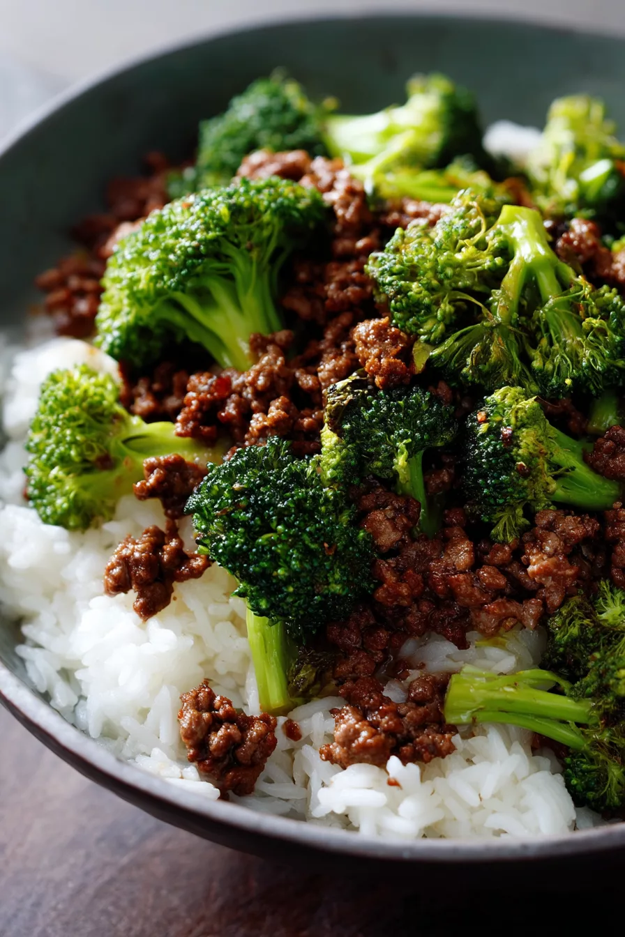 ground beef and broccoli recipes