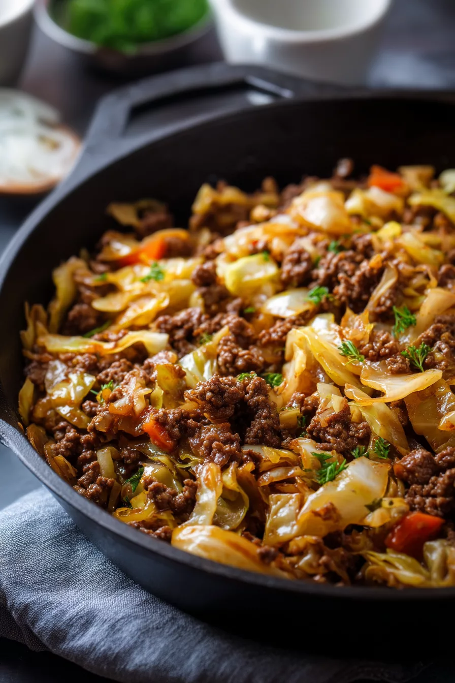ground beef and cabbage recipes