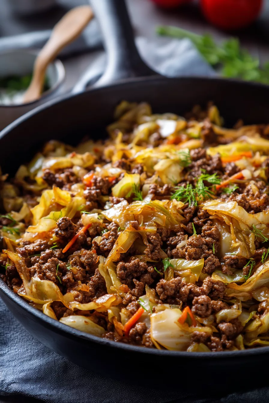 ground beef and cabbage recipes