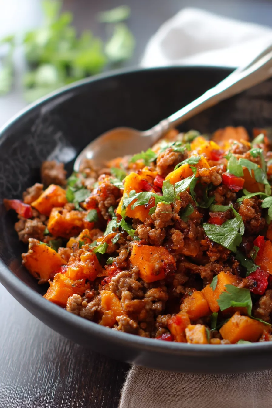 ground beef and sweet potato recipes