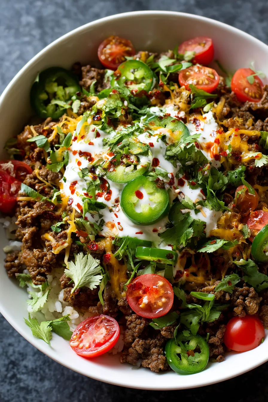 ground beef bowl