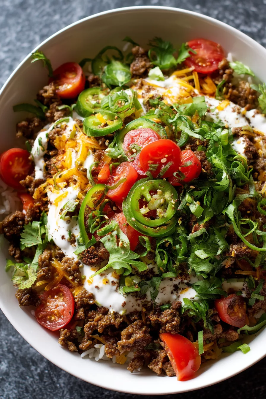 ground beef bowl