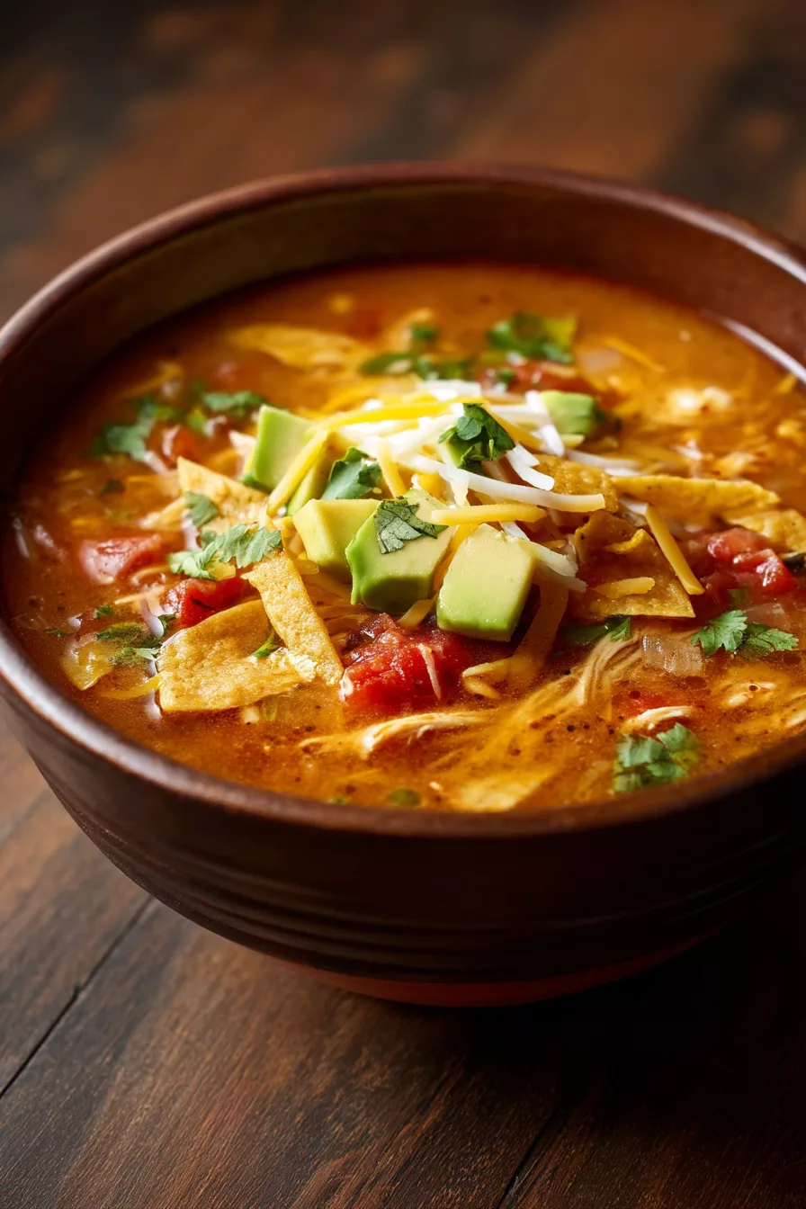 instant pot chicken tortilla soup