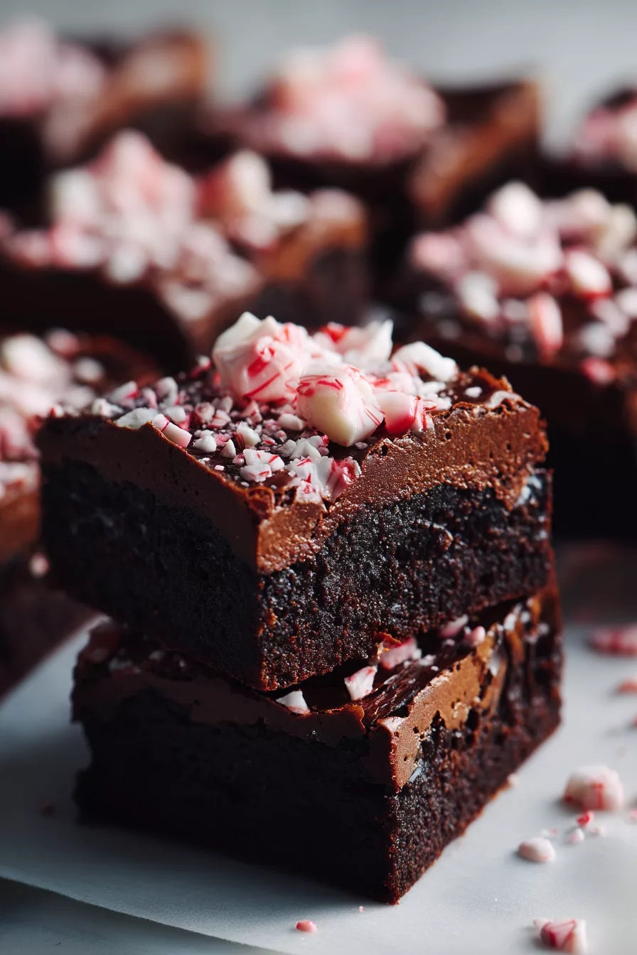 peppermint brownies