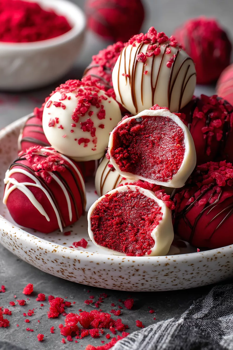 red velvet truffles