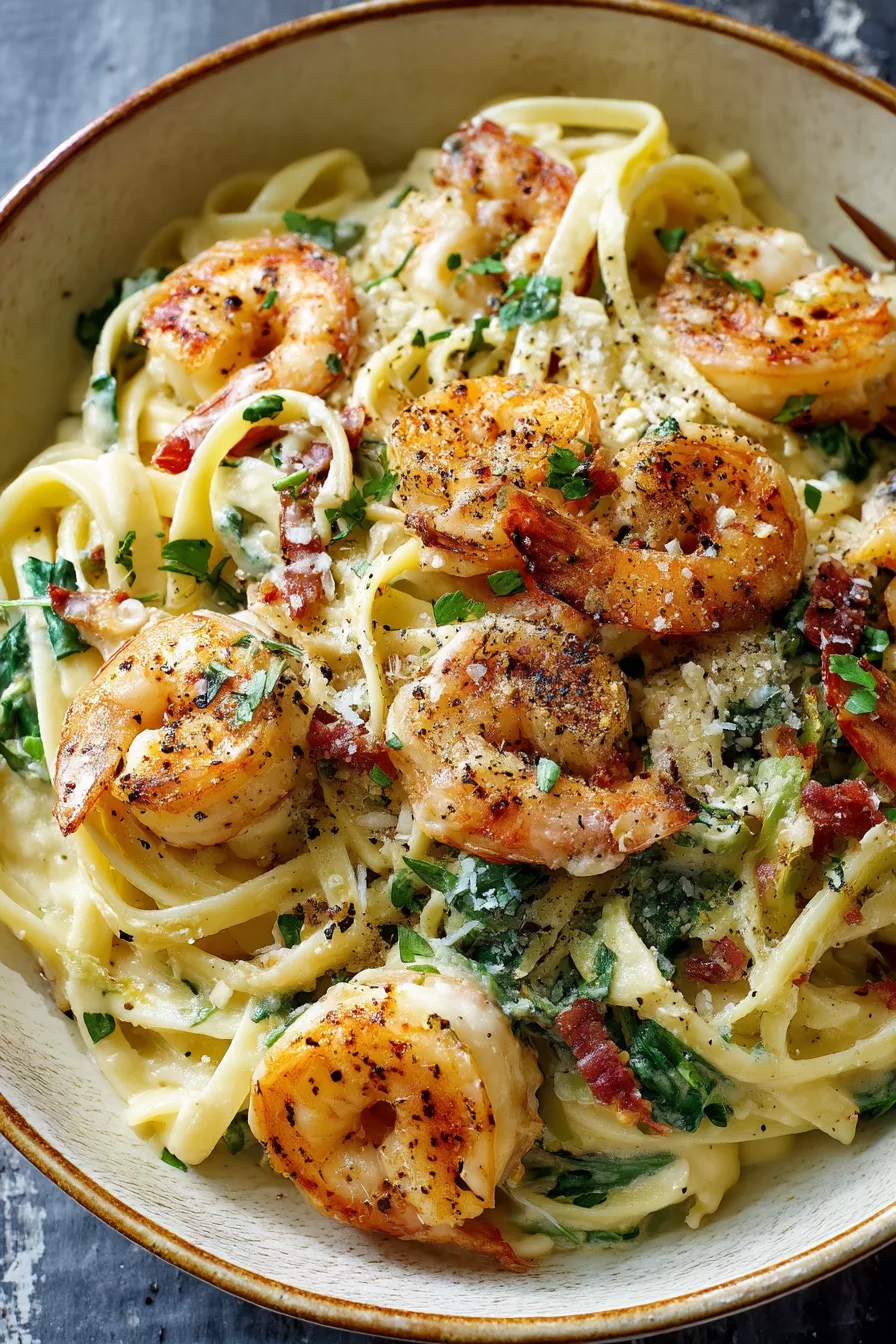 shrimp alfredo