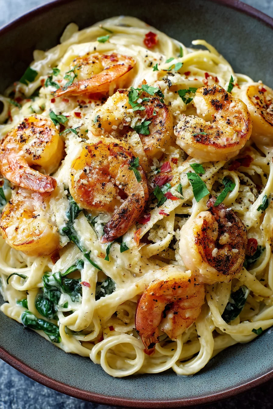 shrimp alfredo