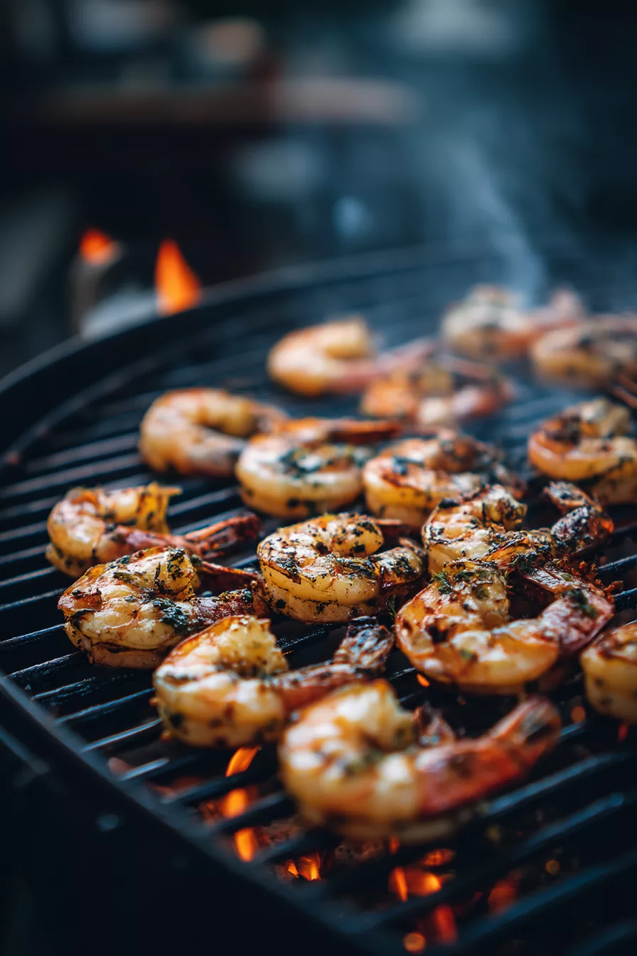 shrimp on the grill