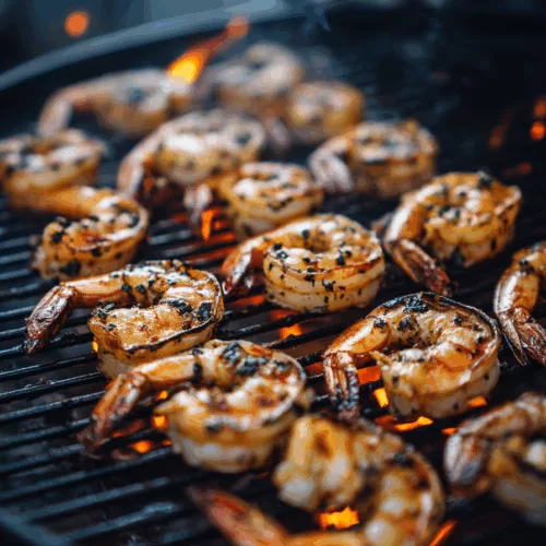shrimp on the grill
