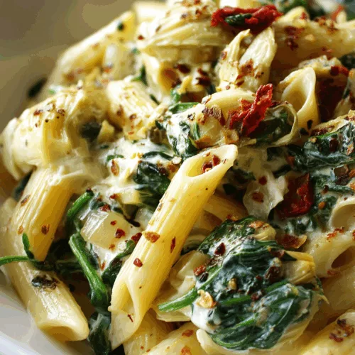 spinach artichoke pasta