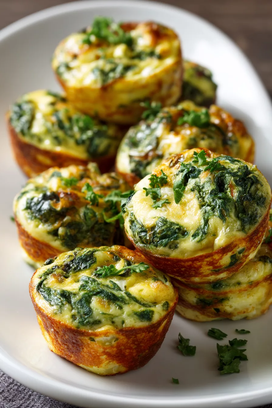 spinach egg bites