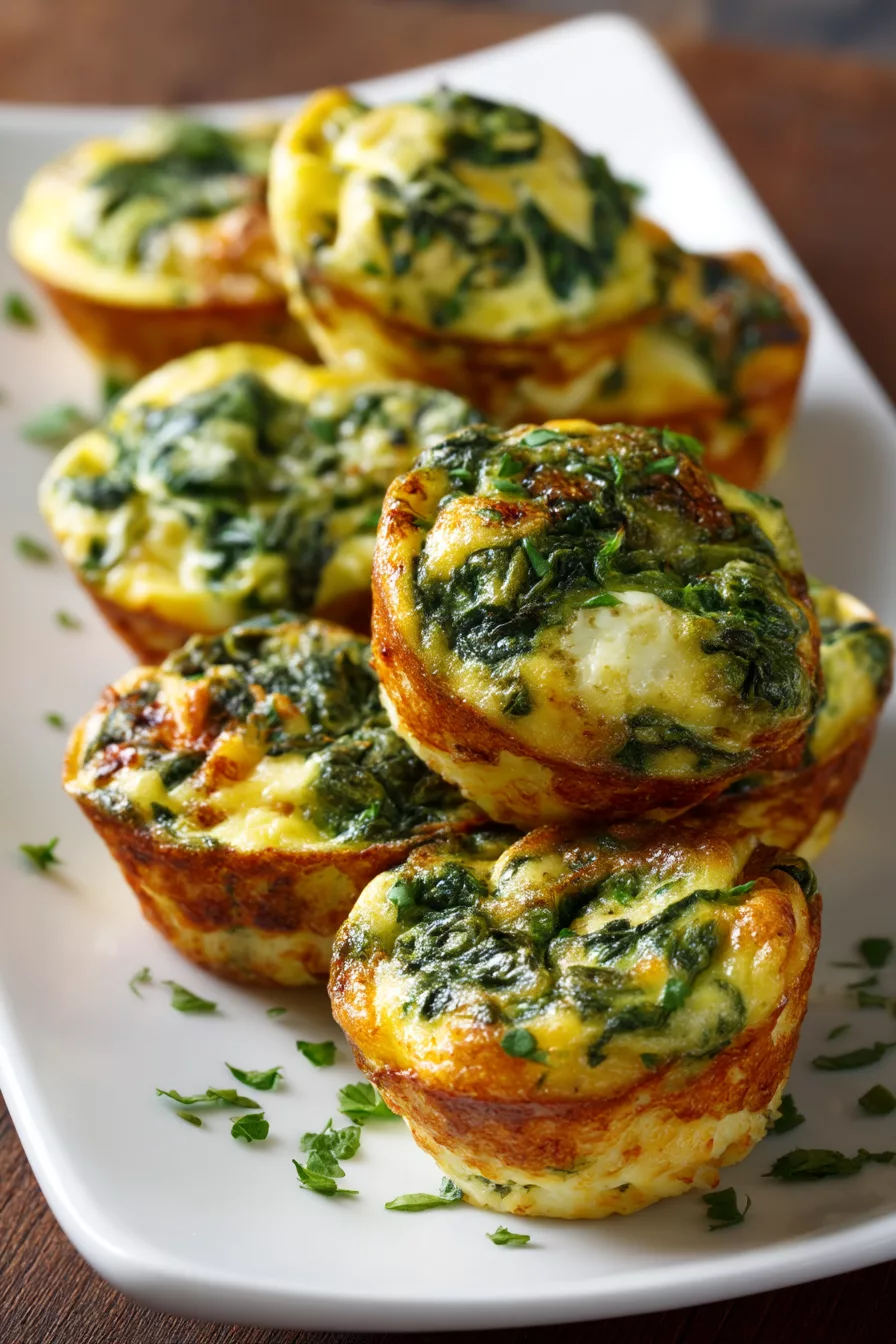 spinach egg bites
