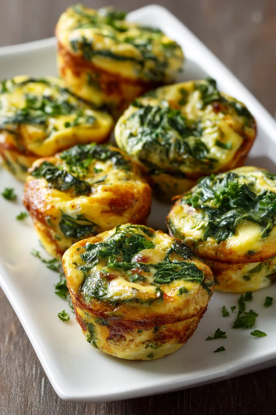 spinach egg bites