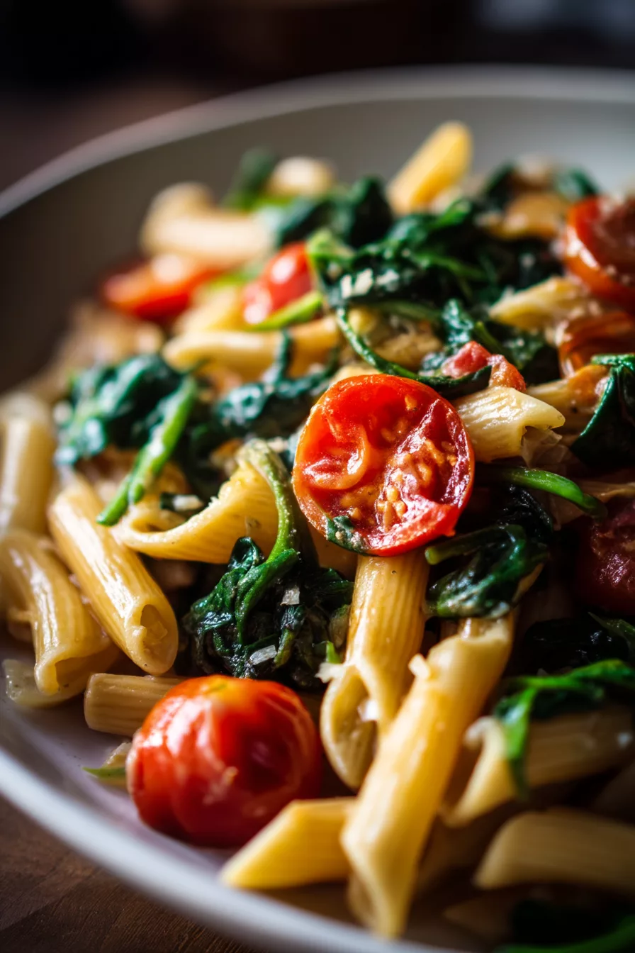 spinach tomato pasta