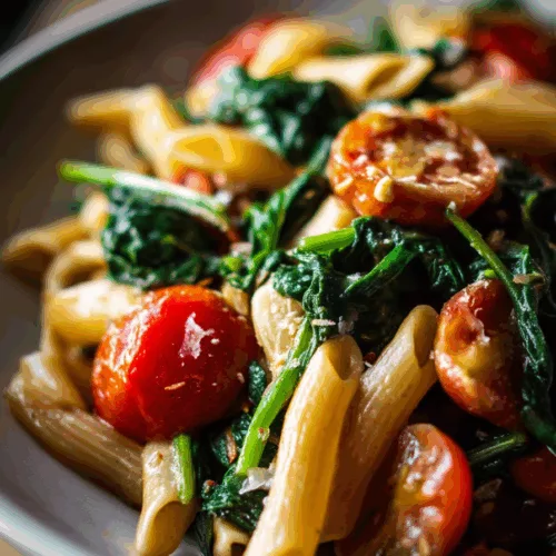 spinach tomato pasta