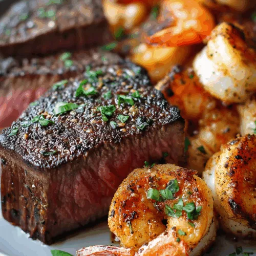 steak and shrimp