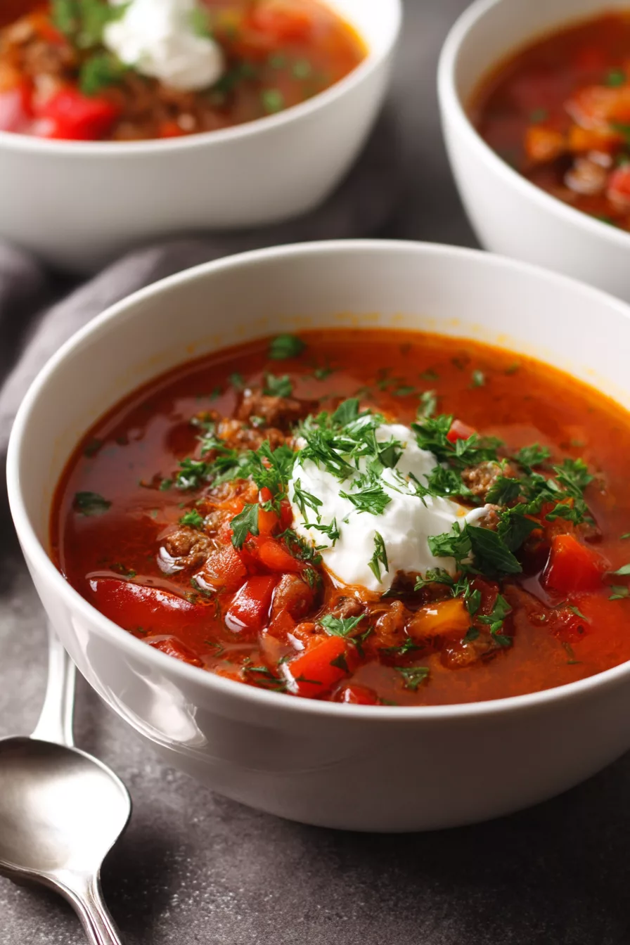stuffed bell pepper soup